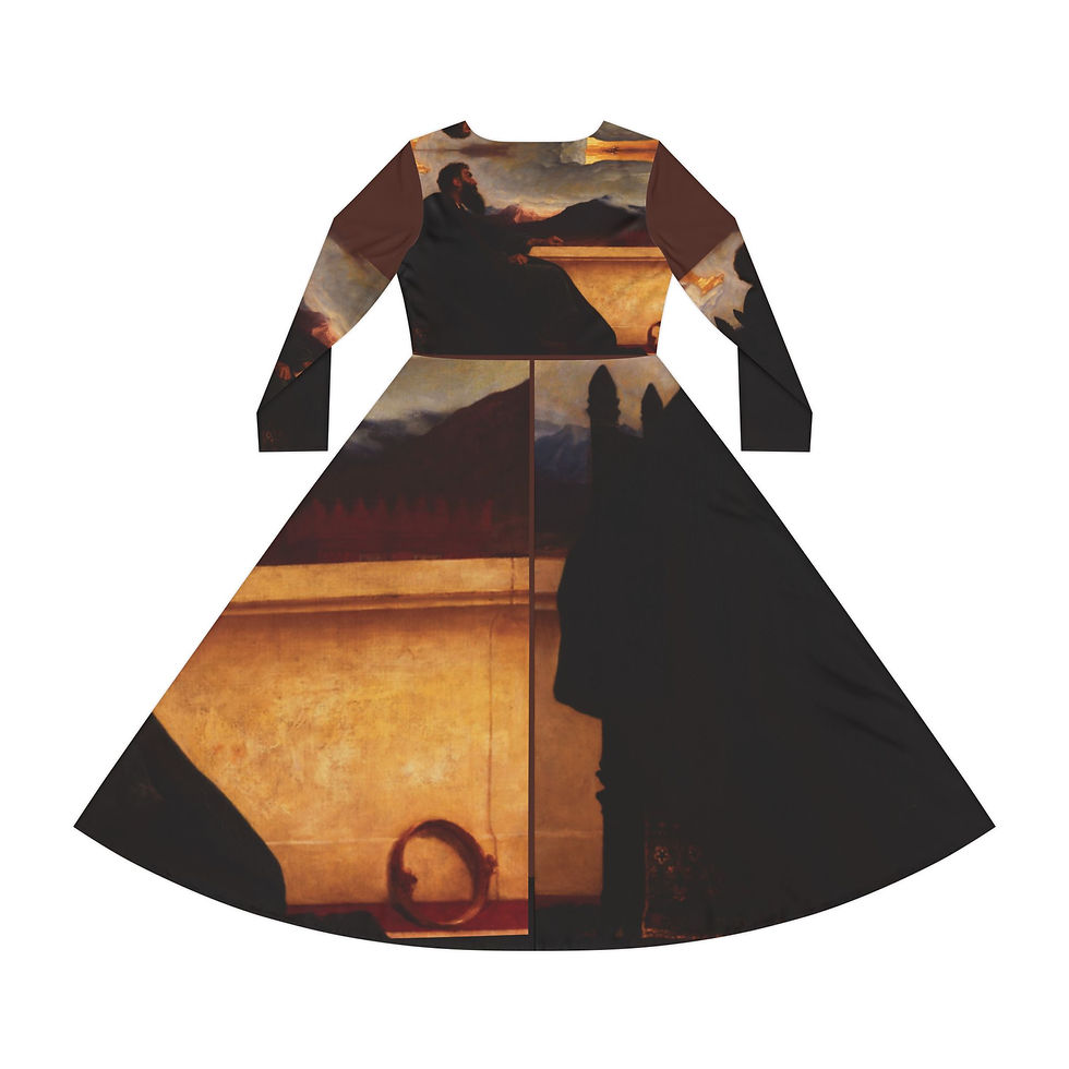 Thumbnail:  Elegance of The Inspired Art of King David: Women's Long Sleeve Dance Dress 