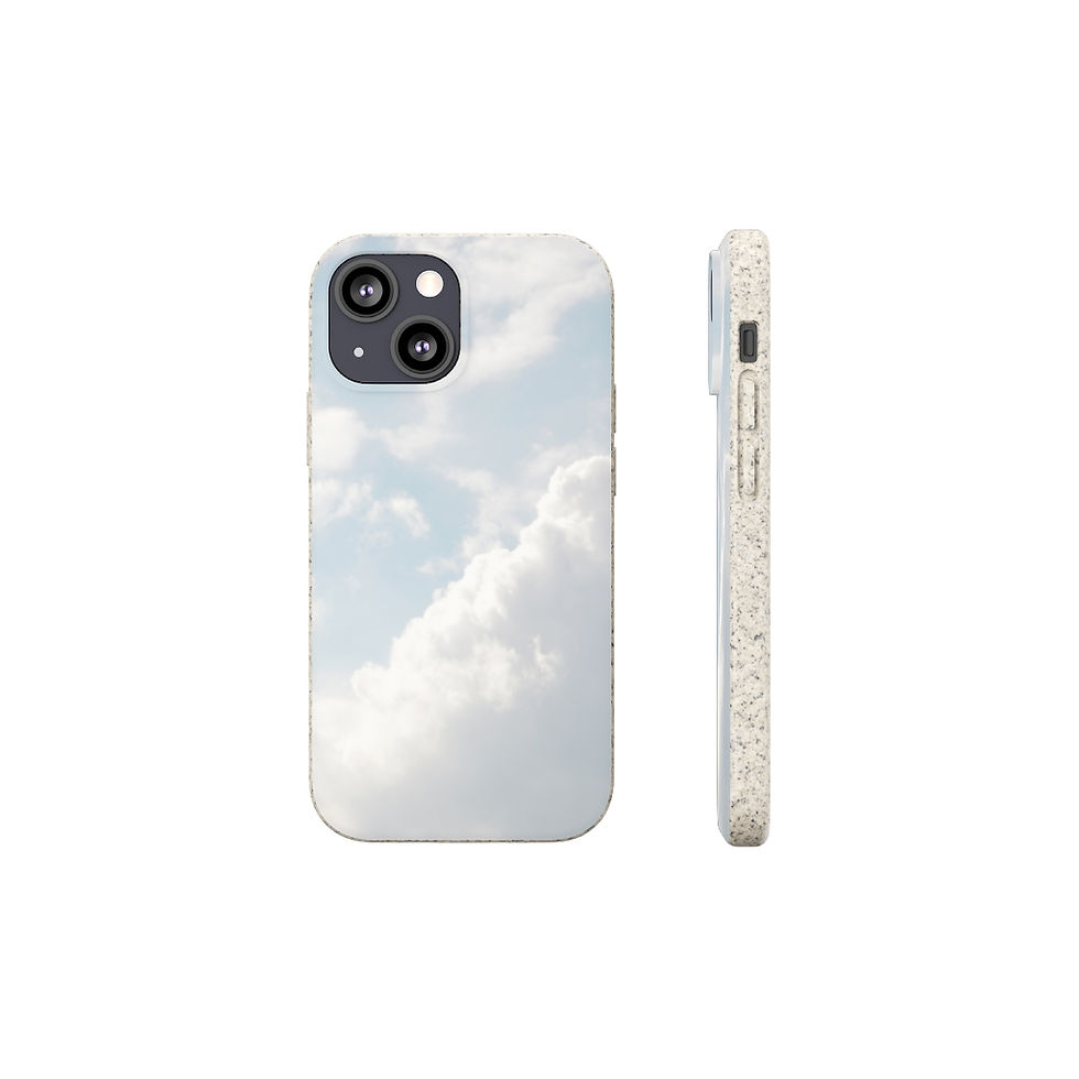 Thumbnail: Blue Sky with Clouds Biodegradable Cases
