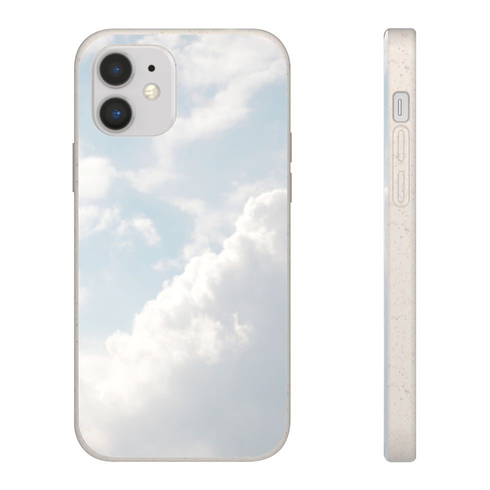 Thumbnail: Blue Sky with Clouds Biodegradable Cases
