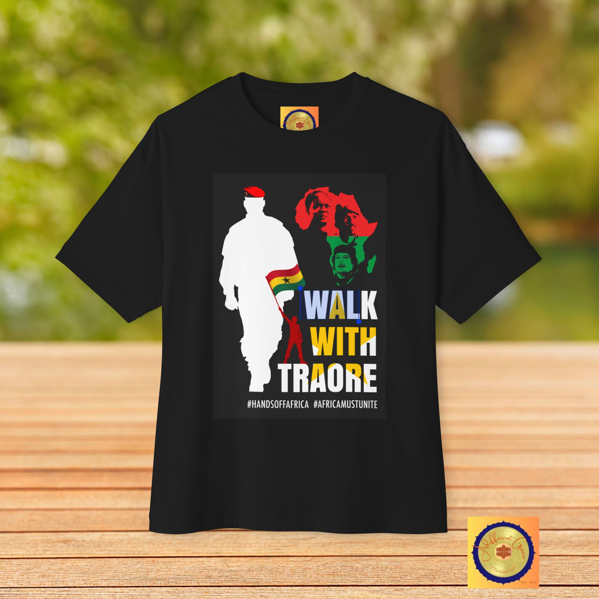 Walk With Traore Unisex Oversized Tee/African Unity, Statement Tee, Empowerment