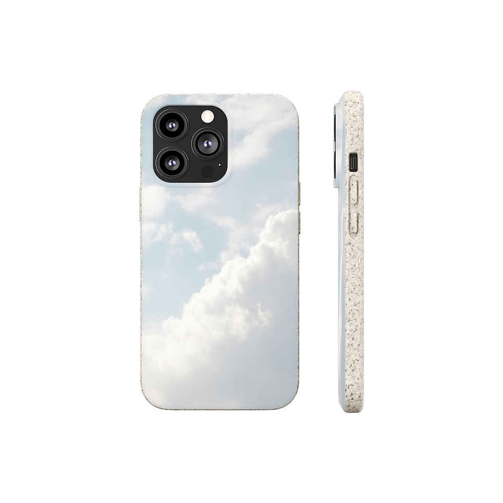 Thumbnail: Blue Sky with Clouds Biodegradable Cases
