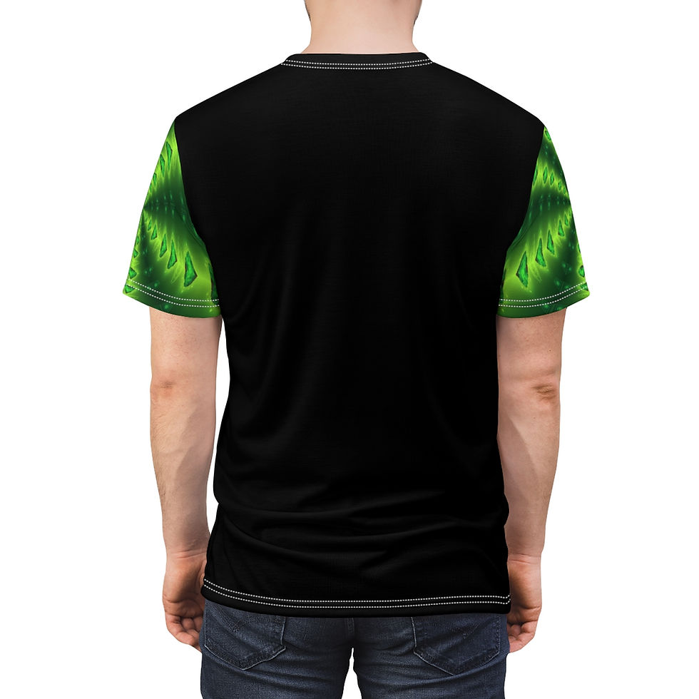 Thumbnail: Emerald Green Unisex Cut & Sew Tee 