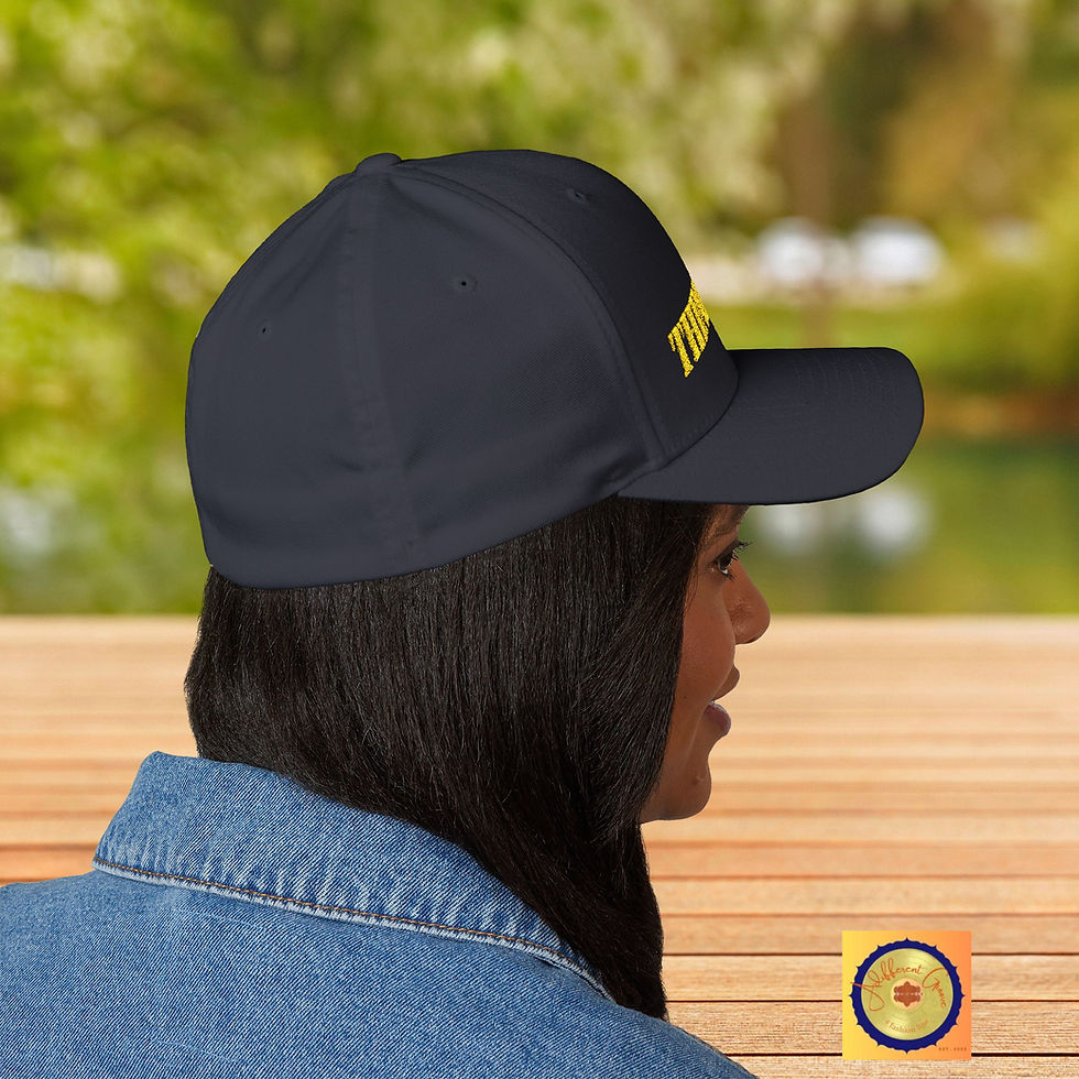 Thumbnail: Embroidered  Cap for Thinking | Novelty Wear | Reminder Gift Idea 