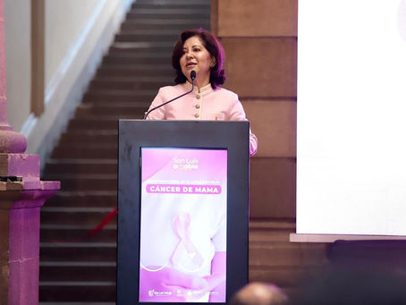 Presidenta del DIF Municipal, Estela Arriaga, y alcalde Enrique Galindo, reafirman compromiso contra el cáncer de mama