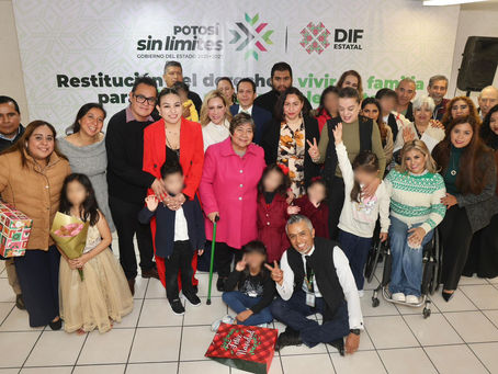 Ocho menores se integran a nuevas familias tras procesos de adopción en San Luis Potosí