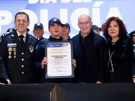 Reconocen a policías municipales por actos destacados durante 2025 en San Luis Potosí