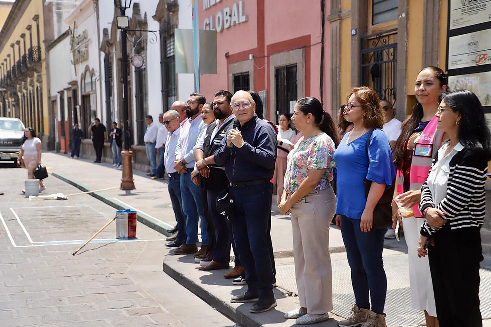 Habilitan nuevos espacios de estacionamiento para personas con discapacidad en el Centro Histórico de SLP