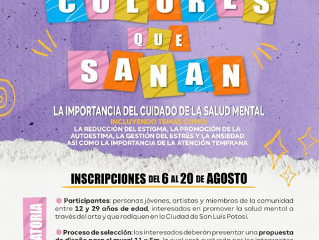 Invita Gobierno Municipal de SLP a las juventudes a participar en “Colores que Sanan”
