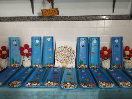 Telhas confeccionados na apae