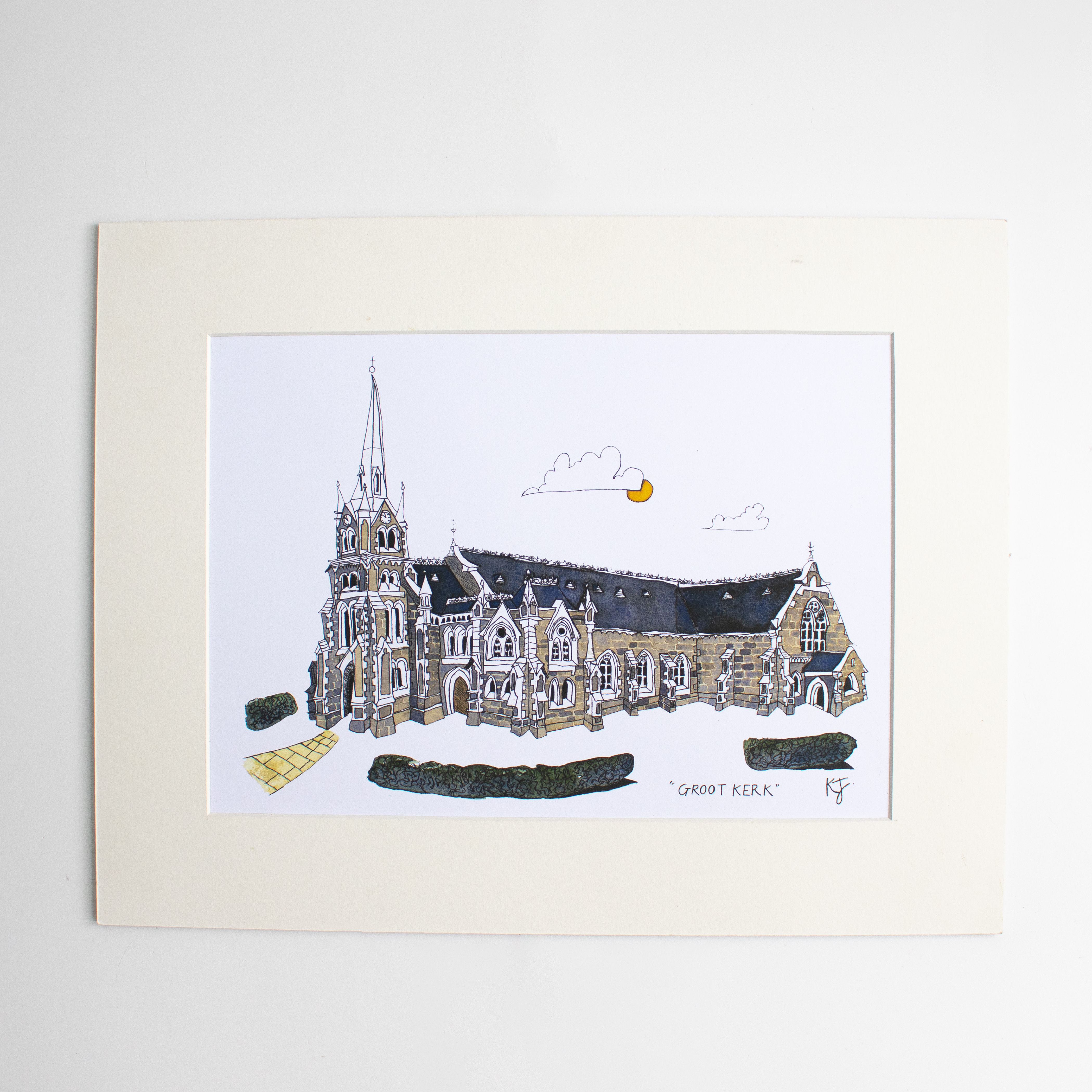 "Groot Kerk" in A4 print