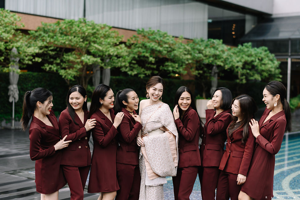 Burgundy-bridemaid