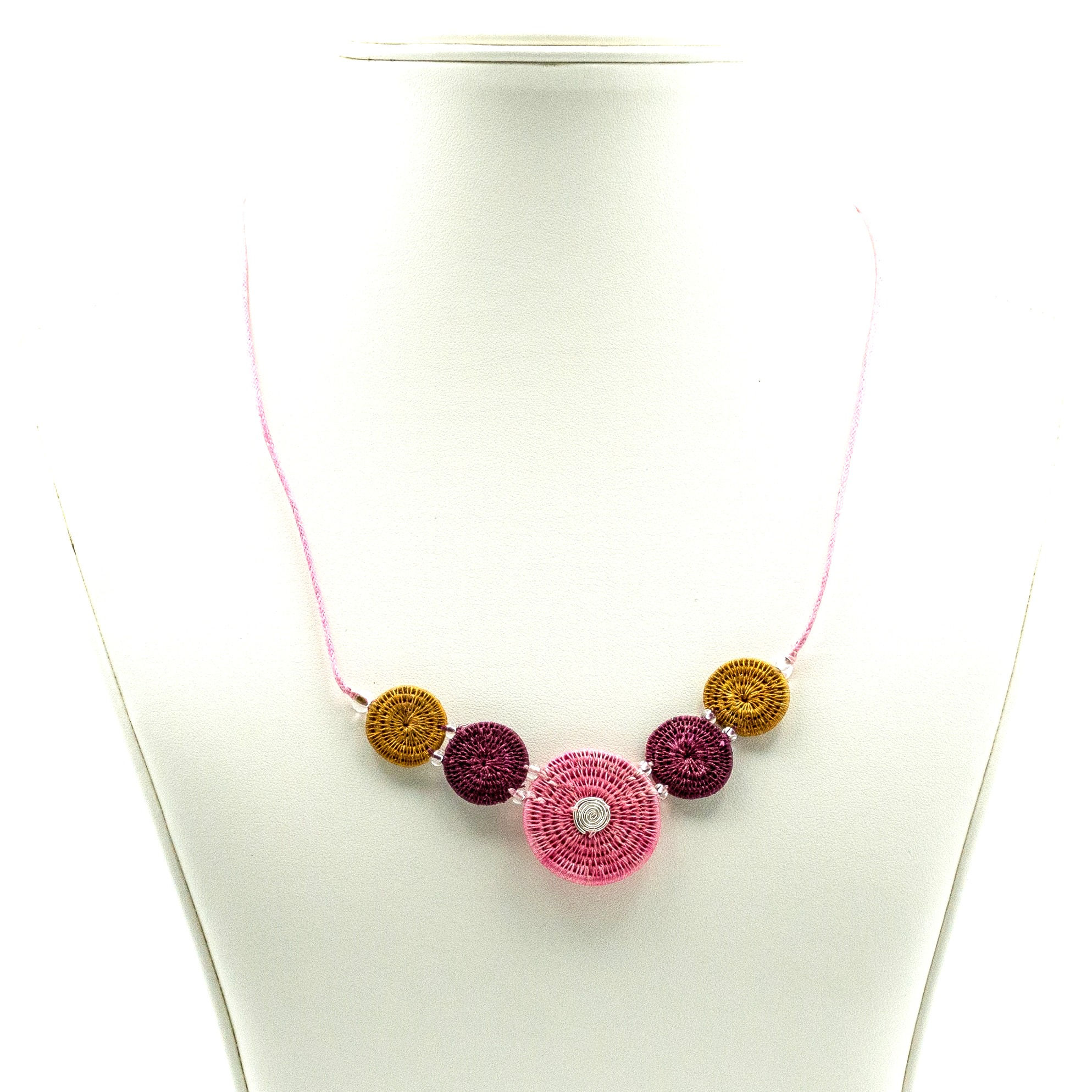 Spiral of Five - blush and beige