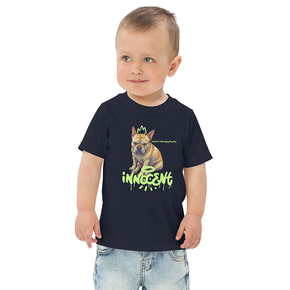 Thumbnail: Louie GrumpyPants Innocent - Toddler jersey t-shirt