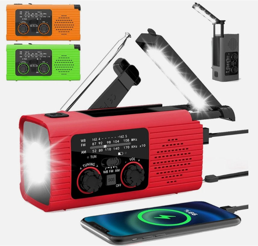FosPower Emergency Solar Hand Crank Radio