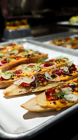 charity dinner hors d'oeuvres