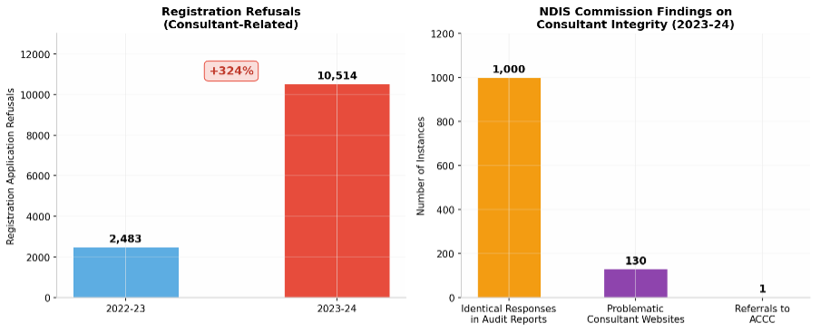 NDIS Commission findings on consultant integrity problems