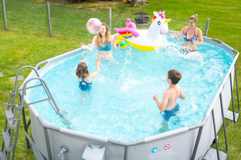 Miniaturbild: Summer Waves Active Frame Pool Set, Aufstellpool grau, oval Ø 488x305x107 cm