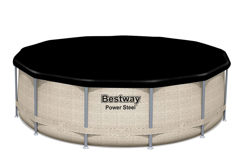 Miniaturbild: Bestway Power Steel Pool mit Abdeckplane