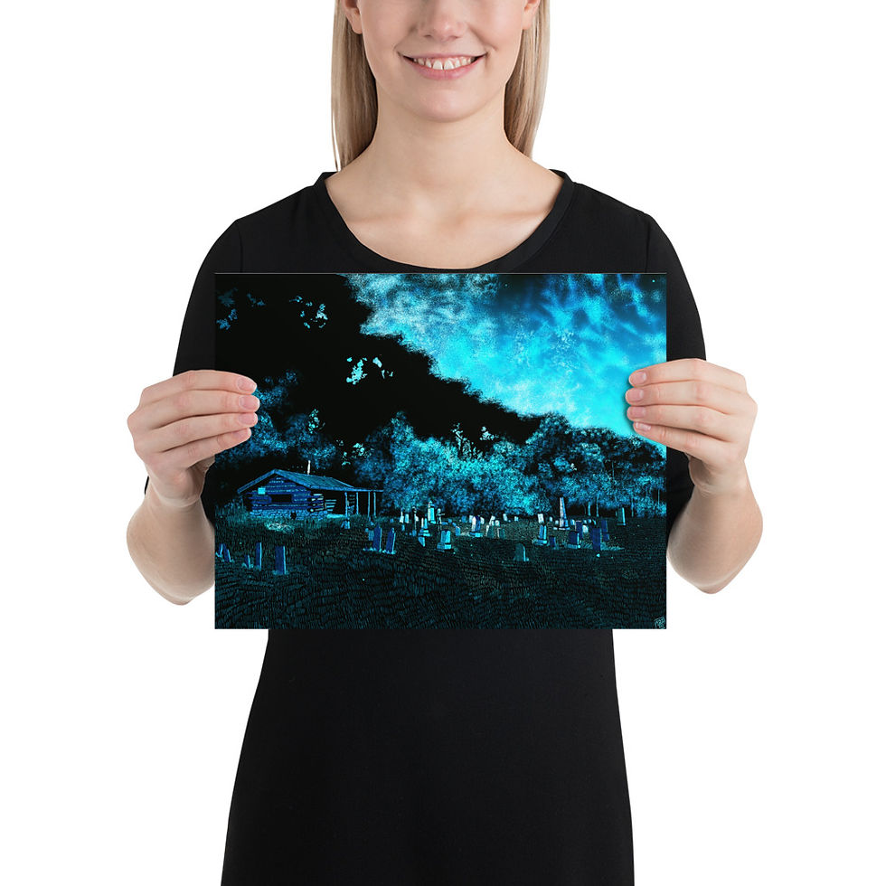 Thumbnail: Grave Lights, Photo paper poster