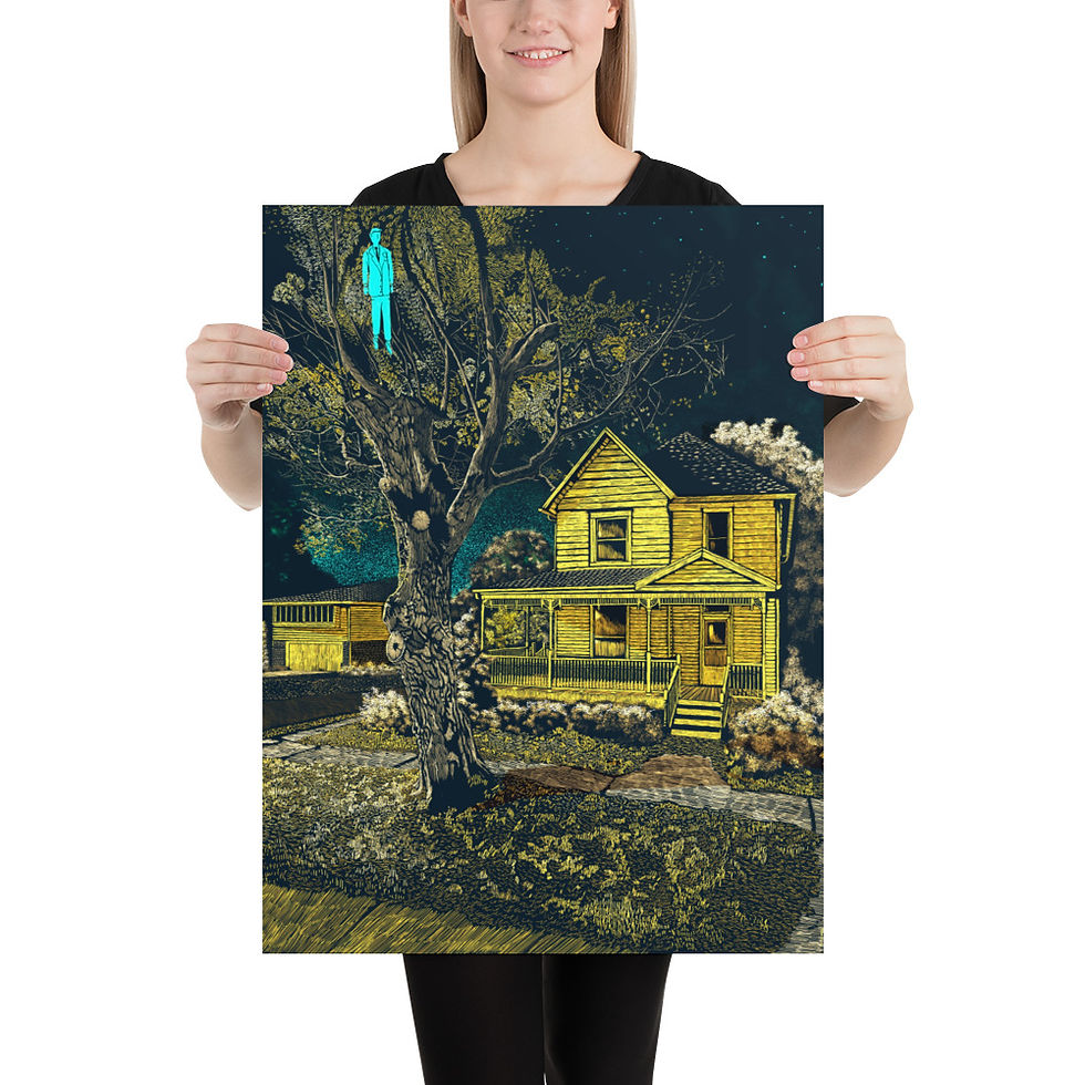 Thumbnail: Night Swimmer, Photo paper poster