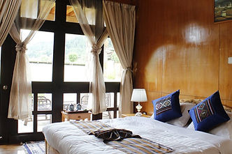 Hotel Ugyenling, a cozy Bhutanese-style hotel nestled in the scenic Bumthang valley
