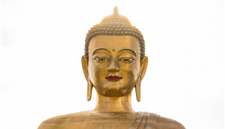 Giant golden Buddha Dordenma statue overlooking Thimphu, Bhutan’s capital city – cultural and spiritual travel destination in