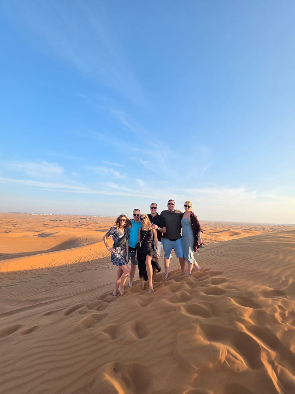 czerwona pustynia w Dubaju