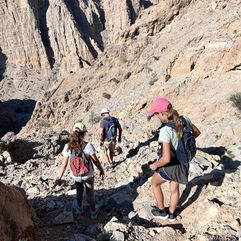 Trekking w górach Hajar, Ras Al Khaimah, ZEA, Adventurous Camel