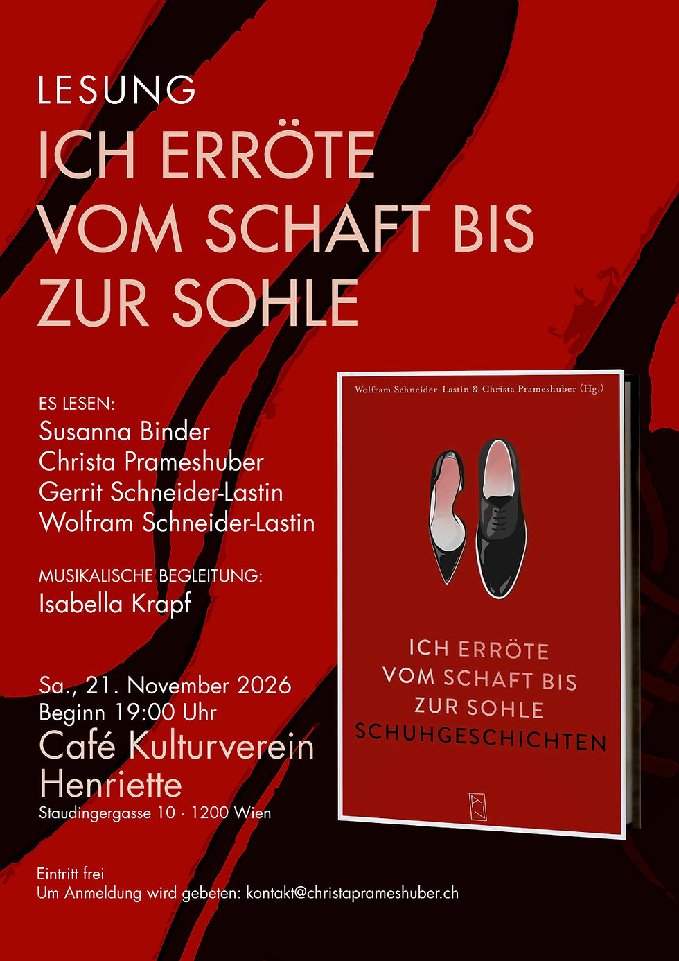 LESUNG: Ich erröte zum Schaft bis zur Sohle