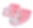 Thumbnail: Pink Squares Baby Knit Blanket, Dress, and Sandal Set