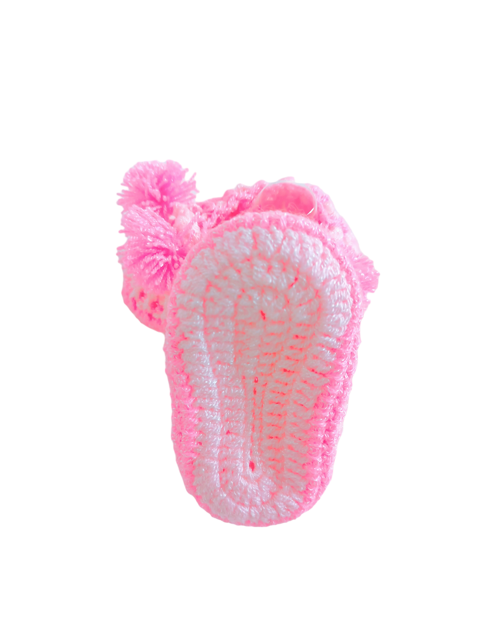 Thumbnail: Baby Girl Knitted Vintage Ripple Sweater - Poncho Style & Shoes Set - Pink