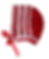 Thumbnail: Red & White 4 Piece Set Of Blanket, Bonnet Sweater, and Socks