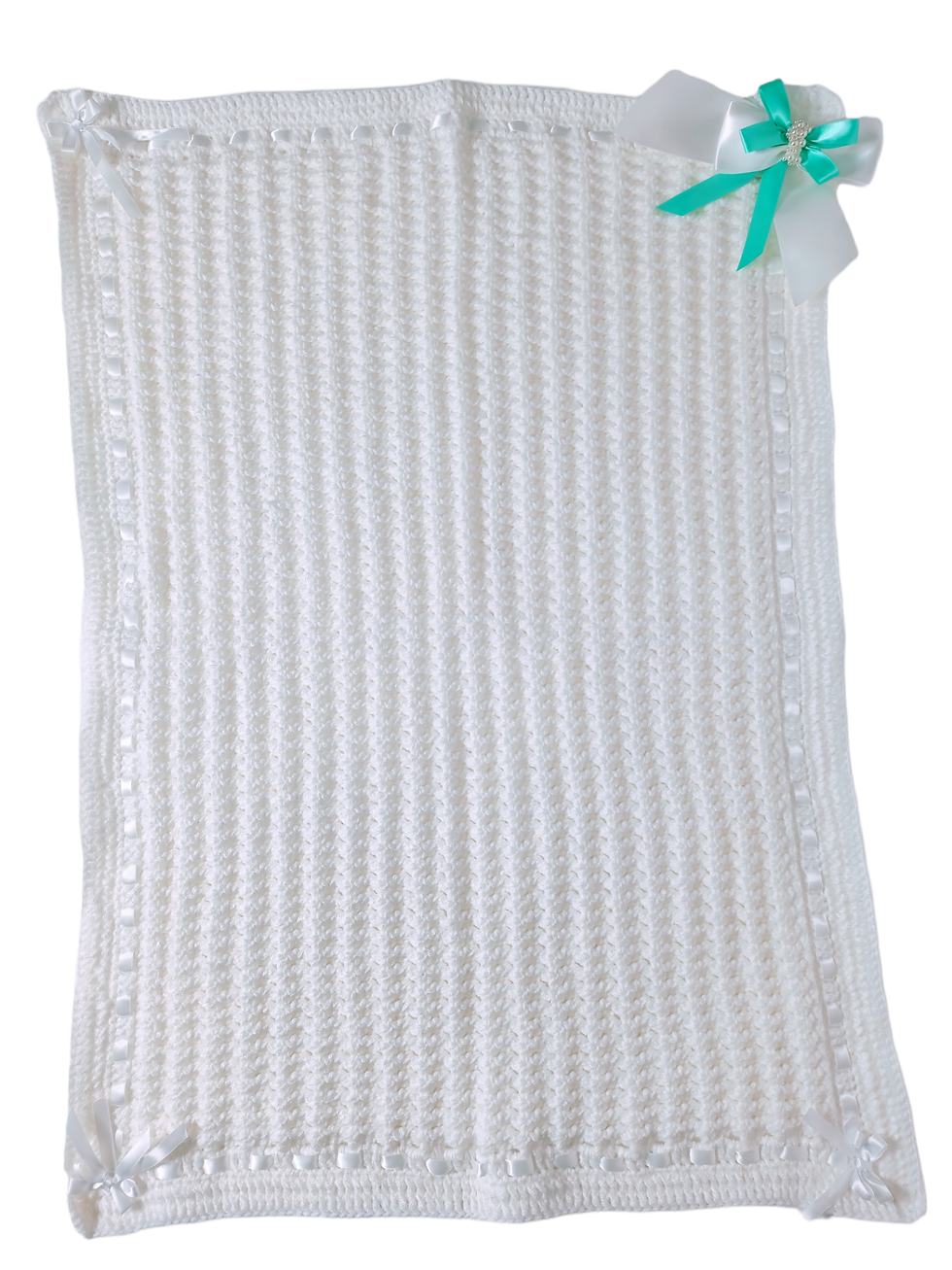 Thumbnail: BABY KNIT SET OF BLANKET, HAT, MITTENS, & SHOES