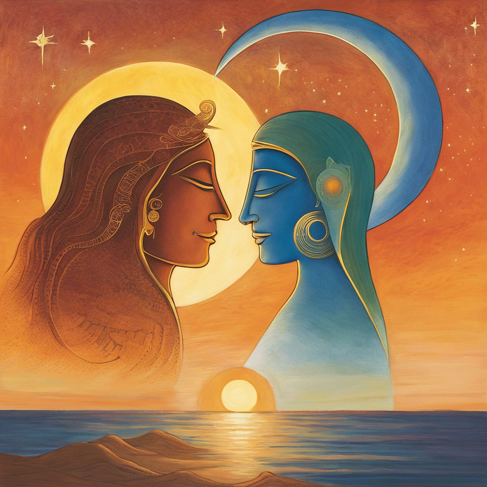 Parent in Horizon- Mother Sun and Father Moon