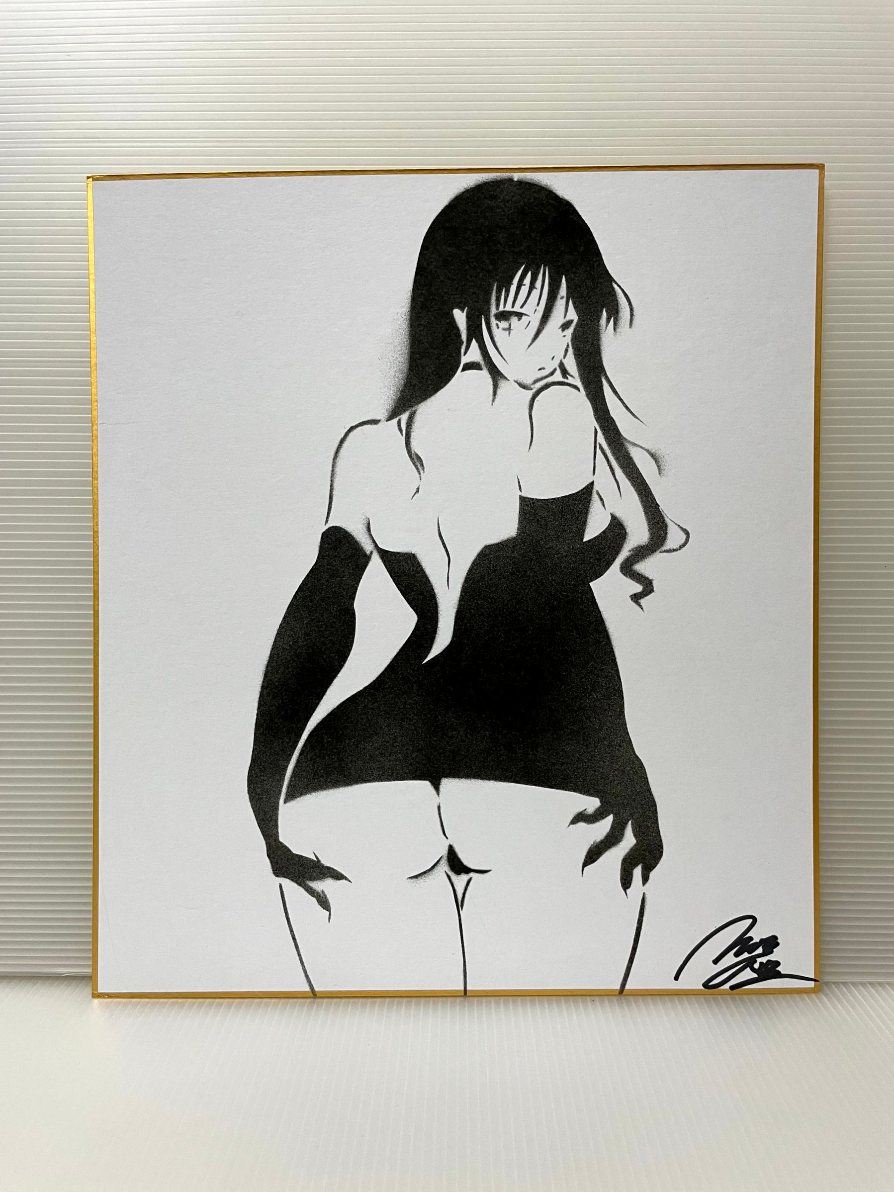 Satomi /Stencil Shikishi