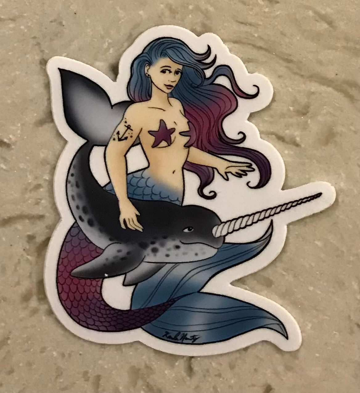 Mermaid With Narwhal