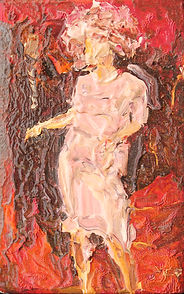 Wedding Dancer -
Oil on wooden panel
11 × 7cm