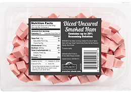 Diced Uncured Smoked Ham