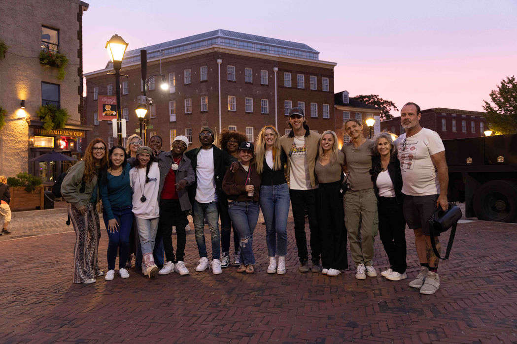 H&S team members on set