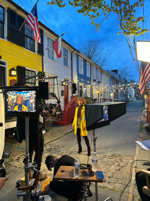 H&S team members on set