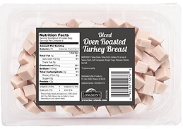Diced Oven Roasted Turkey Breast