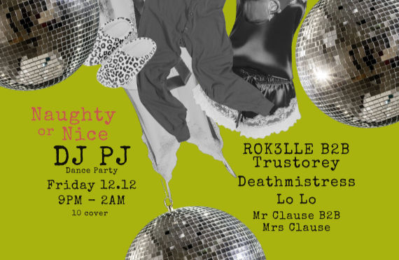 Backroom's Holiday DJ PJ Party: Deathmistress / Trustorey B2B ROK3LLE / Mr. & Mrs. Clause B2B / Lo Lo