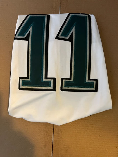 Thumbnail: Football Jersey - Wentz #11 - Eagles - Size: L - ON FIELD - Color: White