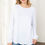 Thumbnail: Solid French Terry Brushed Back Round Neck Long Sleeved Top