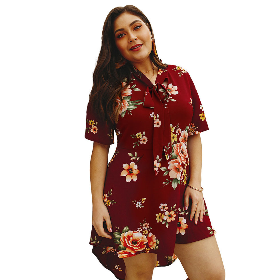 Thumbnail: Explosion models 2021 spring and summer elegant print dress