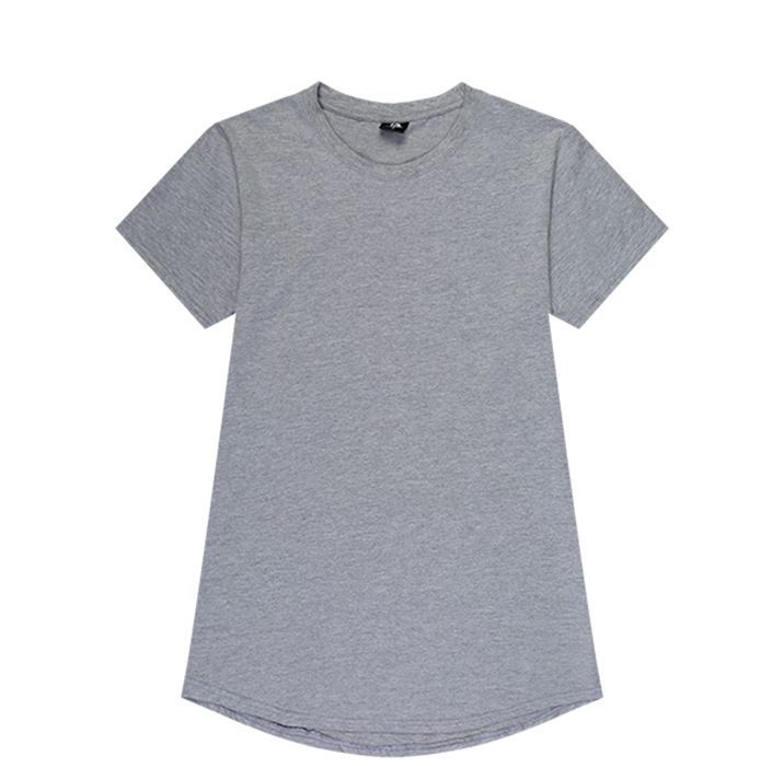 Thumbnail: Men's t-shirt new men's round neck youth solid color men's advertising shirt