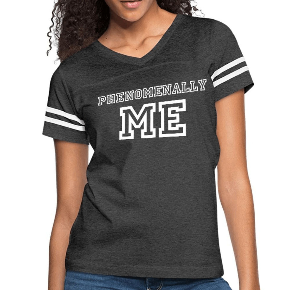 Thumbnail: Women's Short Sleeve T-Shirt, Phenomenally Me Graphic Vintage Sport Graphic Tee