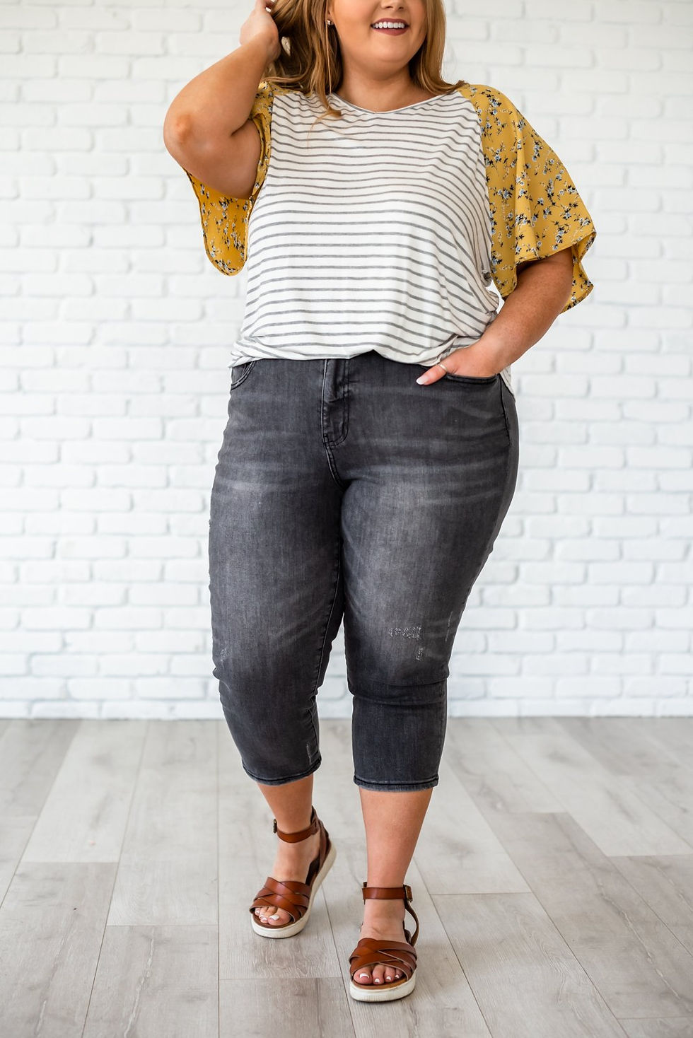 Thumbnail: Alright With Me Capri Jeans