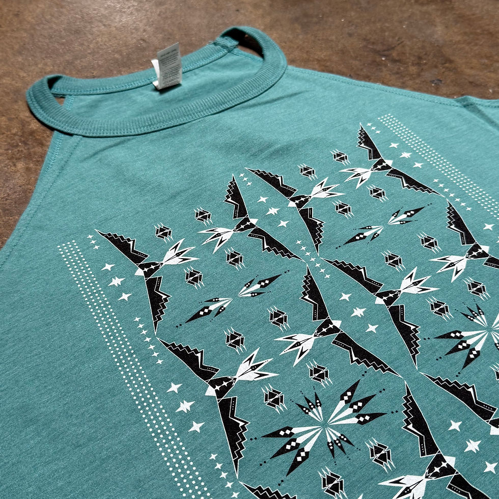 Thumbnail: Eagle Collection Women’s Rocker Tank - Light Blue 