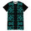 Thumbnail: Weomepe Fall 2024 Collection - (Teal/Black) T-Shirt Dress